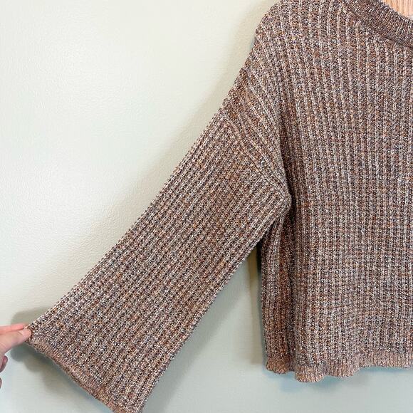 Forte Forte Women's Wool Blend Knit Long Flare Sleeve Pullover Sweater Size XL - Picture 5 of 10